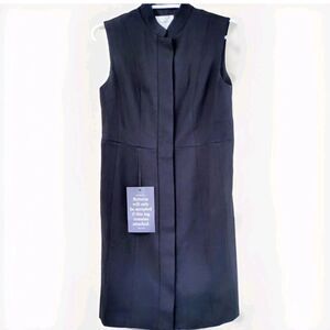 Pomander Place ponte knit black dress S